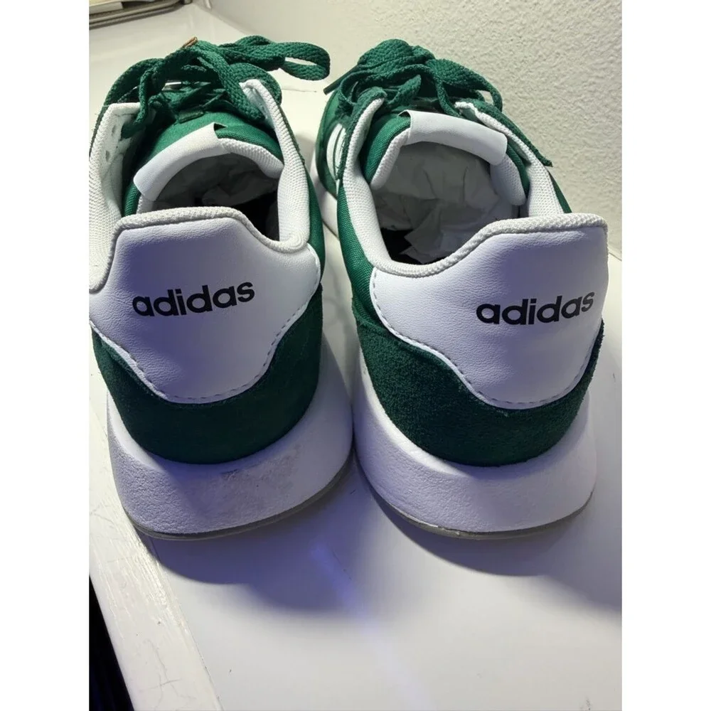 Adidas Run 60s 2.0 Green and White Classic Trainer
